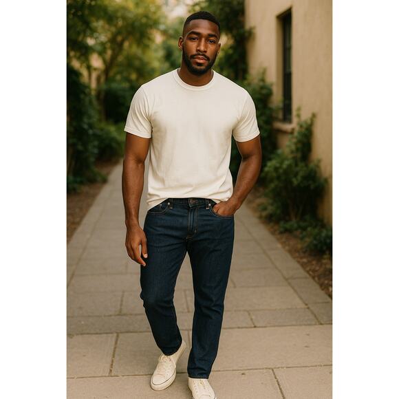 PRPS Japanese Selvedge Denim Jeans 30x32 Dark Wash Raw Slim Fit Premium Rigid - Picture 1 of 13